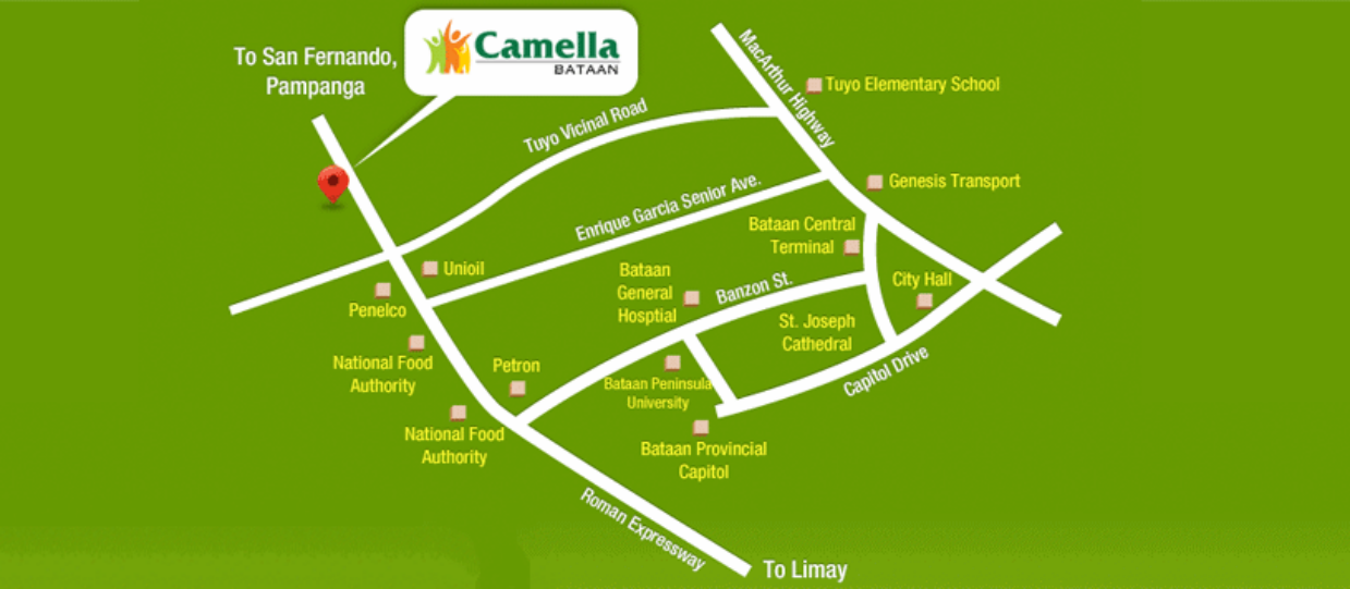Camella Bataan-Location Map