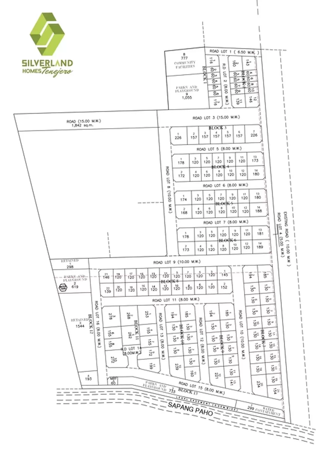 Silverland Homes Tenejero-site development plan