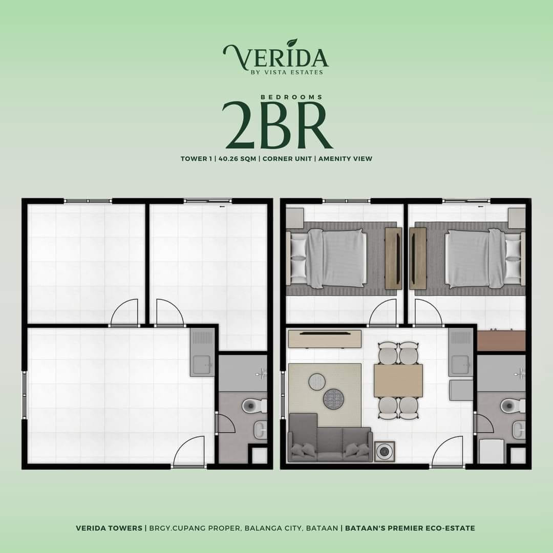 Verida Towers - 2 bedroom floor plan